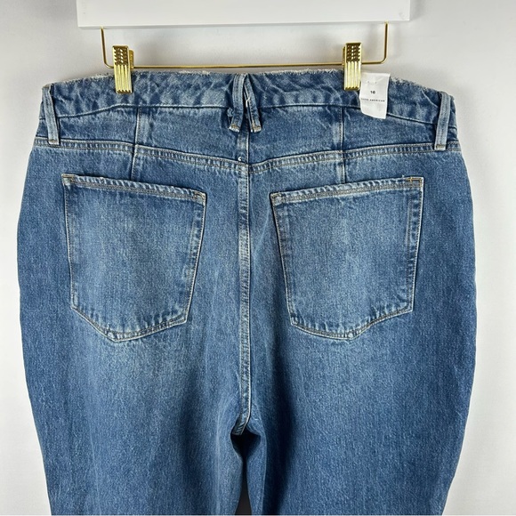 NWT Good American 90s Icon Denim Straight Leg High Rise Size 16 - Picture 10 of 16